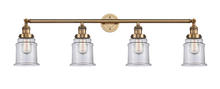 Innovations Lighting 215-BB-G182 - Canton - 4 Light - 42 inch - Brushed Brass - Bath Vanity Light