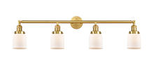 Innovations Lighting 215-SG-G51 - Bell - 4 Light - 42 inch - Satin Gold - Bath Vanity Light