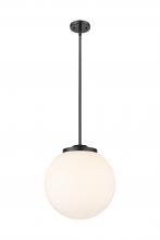 Innovations Lighting 221-1S-BK-G201-14 - Beacon - 1 Light - 16 inch - Matte Black - Cord hung - Pendant