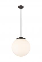 Innovations Lighting 221-1S-OB-G201-14 - Beacon - 1 Light - 16 inch - Oil Rubbed Bronze - Cord hung - Pendant