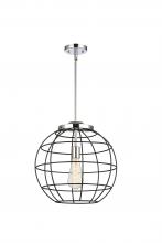 Innovations Lighting 221-1S-PC-CE-16-BK - Lake Placid - 1 Light - 16 inch - Polished Chrome - Multi Pendant