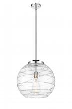 Innovations Lighting 221-1S-PC-G1213-16-BB-95-LED - Athens Deco Swirl - 1 Light - 16 inch - Polished Chrome - Cord hung - Pendant