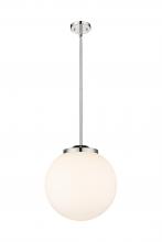 Innovations Lighting 221-1S-PN-G201-14 - Beacon - 1 Light - 16 inch - Polished Nickel - Cord hung - Pendant