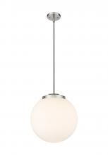 Innovations Lighting 221-1S-SN-G201-14 - Beacon - 1 Light - 16 inch - Brushed Satin Nickel - Cord hung - Pendant