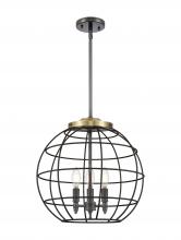 Innovations Lighting 221-3S-BAB-CE-16-BK - Lake Placid - 3 Light - 16 inch - Black Antique Brass - Pendant