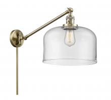 Innovations Lighting 237-AB-G72-L - Bell - 1 Light - 12 inch - Antique Brass - Swing Arm