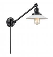 Innovations Lighting 237-BK-G1 - Halophane - 1 Light - 9 inch - Matte Black - Swing Arm