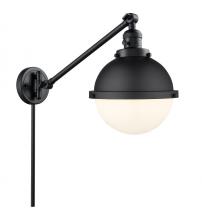 Innovations Lighting 237-BK-HFS-81-BK - Hampden - 1 Light - 9 inch - Matte Black - Swing Arm