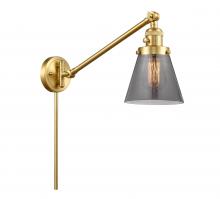 Innovations Lighting 237-SG-G63 - Cone - 1 Light - 8 inch - Satin Gold - Swing Arm