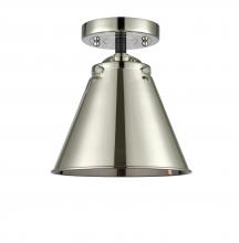 Innovations Lighting 284-1C-BPN-M13-PN-LED - Appalachian - 1 Light - 8 inch - Black Polished Nickel - Semi-Flush Mount