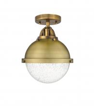 Innovations Lighting 288-1C-BB-HFS-84-BB-LED - Hampden - 1 Light - 9 inch - Brushed Brass - Semi-Flush Mount