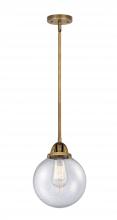 Innovations Lighting 288-1S-BB-G204-8-LED - Beacon - 1 Light - 8 inch - Brushed Brass - Cord hung - Mini Pendant