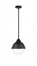 Innovations Lighting 288-1S-BK-HFS-82-BK - Hampden - 1 Light - 9 inch - Matte Black - Cord hung - Mini Pendant