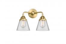 Innovations Lighting 288-2W-SG-G62 - Cone - 2 Light - 14 inch - Satin Gold - Bath Vanity Light