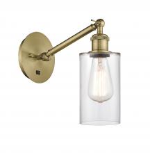 Innovations Lighting 317-1W-AB-G802 - Clymer - 1 Light - 4 inch - Antique Brass - Sconce