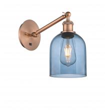 Innovations Lighting 317-1W-AC-G558-6BL - Bella - 1 Light - 6 inch - Antique Copper - Sconce