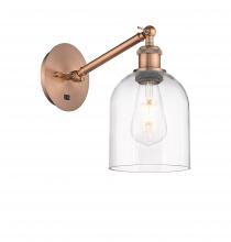 Innovations Lighting 317-1W-AC-G558-6CL - Bella - 1 Light - 6 inch - Antique Copper - Sconce