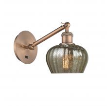 Innovations Lighting 317-1W-AC-G96-LED - Fenton - 1 Light - 7 inch - Antique Copper - Sconce