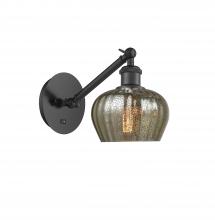 Innovations Lighting 317-1W-BK-G96-LED - Fenton - 1 Light - 7 inch - Matte Black - Sconce