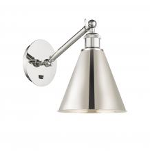 Innovations Lighting 317-1W-PN-MBC-8-PN - Berkshire - 1 Light - 8 inch - Polished Nickel - Sconce