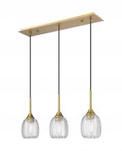 Innovations Lighting 323-3I-BB-G323-5CL - Berkshire - 3 Light - 27 inch - Brushed Brass - Cord Hung - Island Light