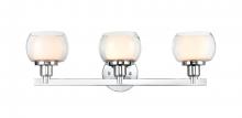 Innovations Lighting 330-3W-PC-CLW - Cairo - 3 Light - 24 inch - Polished Chrome - Bath Vanity Light