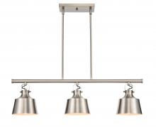 Innovations Lighting 370-3I-SN-M-LED - Provin - 3 Light - 36 inch - Brushed Satin Nickel - Cord hung - Island Light