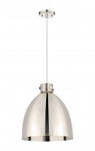 Innovations Lighting 410-1PL-PN-M412-16PN - Newton Sphere - 1 Light - 16 inch - Polished Nickel - Cord hung - Pendant