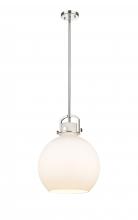 Innovations Lighting 410-1SL-PN-G410-14WH - Newton Sphere - 1 Light - 14 inch - Polished Nickel - Multi Pendant