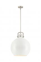 Innovations Lighting 410-1SL-SN-M410-16W - Newton Sphere - 1 Light - 16 inch - Satin Nickel - Multi Pendant