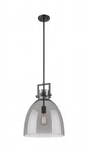 Innovations Lighting 411-1SL-BK-G412-14SM - Newton Bell - 1 Light - 14 inch - Matte Black - Pendant