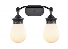 Innovations Lighting 414-2W-BK-G4141-6-LED - Genesis - 2 Light - 18 inch - Matte Black - Bath Vanity Light