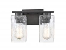 Innovations Lighting 419-2W-BK-CL-LED - Juneau - 2 Light - 11 inch - Matte Black - Bath Vanity Light