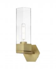 Innovations Lighting 427-1W-BB-G427-14CL - Claverack - 1 Light - 6 inch - Brushed Brass - Sconce