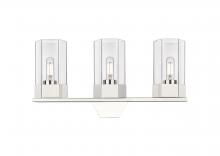 Innovations Lighting 427-3W-PN-G427-9CL - Claverack - 3 Light - 22 inch - Polished Nickel - Bath Vanity Light