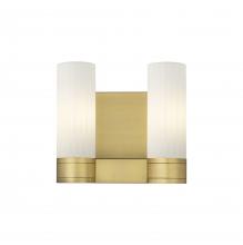 Innovations Lighting 429-2W-BB-G429-8WH - Empire - 2 Light - 11 inch - Brushed Brass - Bath Vanity Light