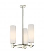 Innovations Lighting 434-3CR-PN-G434-12WH - Crown Point - 3 Light - 18 inch - Polished Nickel - Pendant
