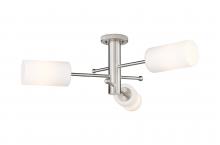 Innovations Lighting 434-3F-SN-G434-7WH - Crown Point - 3 Light - 34 inch - Satin Nickel - Flush Mount