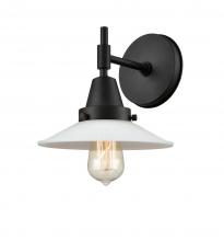 Innovations Lighting 447-1W-BK-G1-LED - Halophane - 1 Light - 9 inch - Matte Black - Sconce