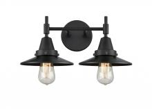 Innovations Lighting 447-2W-BK-M6-BK - Railroad - 2 Light - 17 inch - Matte Black - Bath Vanity Light