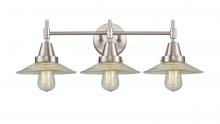 Innovations Lighting 447-3W-SN-G2 - Halophane - 3 Light - 27 inch - Satin Nickel - Bath Vanity Light