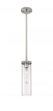 Innovations Lighting 471-1S-SN-G471P-12CL - Lincoln - 1 Light - 4 inch - Satin Nickel - Pendant