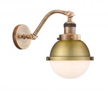 Innovations Lighting 515-1W-BB-HFS-61-BB-LED - Hampden - 1 Light - 7 inch - Brushed Brass - Sconce