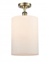 Innovations Lighting 516-1C-AB-G111-L - Cobbleskill - 1 Light - 9 inch - Antique Brass - Semi-Flush Mount