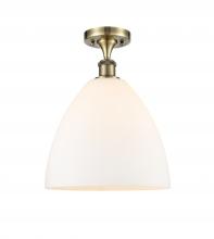 Innovations Lighting 516-1C-AB-GBD-121 - Bristol - 1 Light - 12 inch - Antique Brass - Semi-Flush Mount