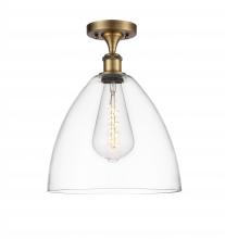 Innovations Lighting 516-1C-BB-GBD-122 - Bristol - 1 Light - 12 inch - Brushed Brass - Semi-Flush Mount