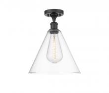 Innovations Lighting 516-1C-OB-GBC-122-LED - Berkshire - 1 Light - 12 inch - Oil Rubbed Bronze - Semi-Flush Mount