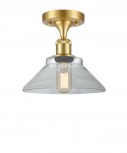 Innovations Lighting 516-1C-SG-G132 - Orwell - 1 Light - 8 inch - Satin Gold - Semi-Flush Mount