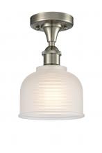 Innovations Lighting 516-1C-SN-G411-LED - Dayton - 1 Light - 6 inch - Brushed Satin Nickel - Flush Mount