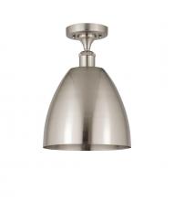 Innovations Lighting 516-1C-SN-MBD-9-SN-LED - Bristol - 1 Light - 9 inch - Brushed Satin Nickel - Semi-Flush Mount